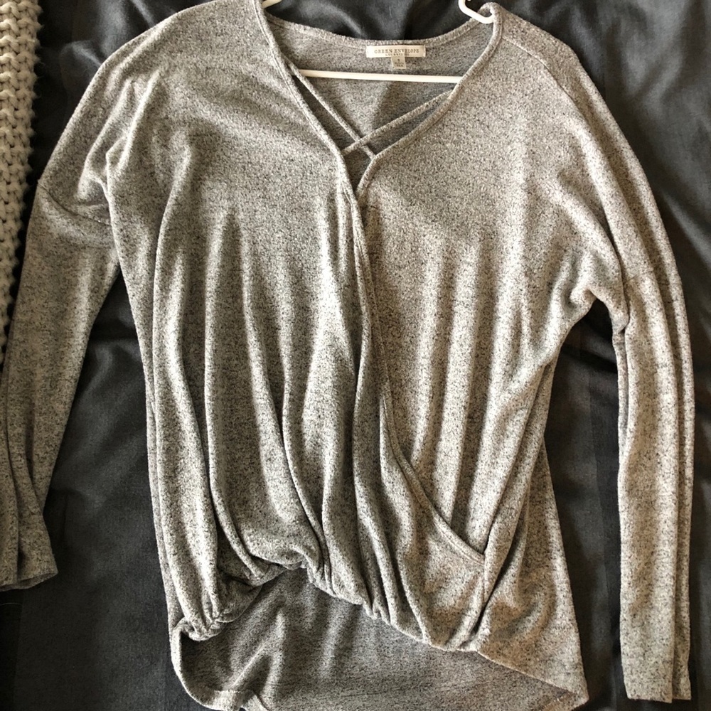 Cross front shirt
